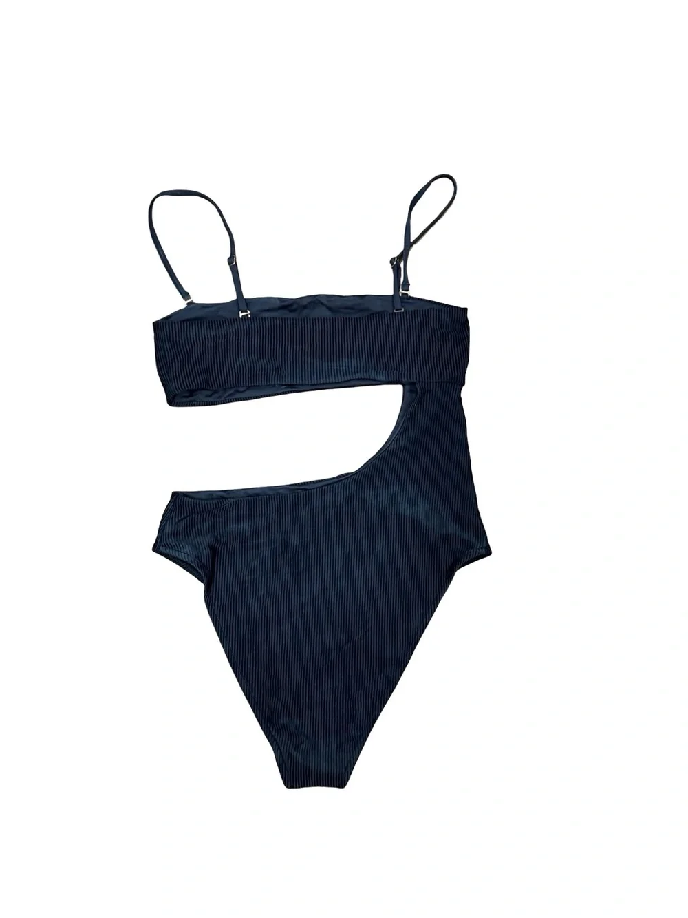 🖤 Frankie's Bikinis Carter Cutout One-Piece Swimsuit Black Size Large